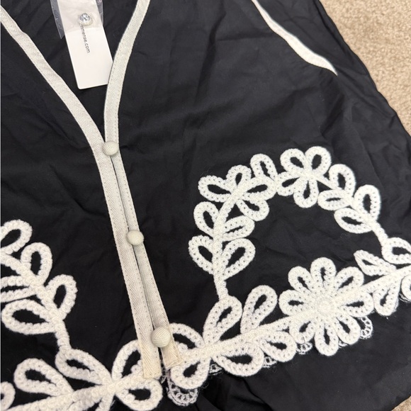 Commense Casual Embroidery Sleeveless Zipper Pants Set - Picture 9 of 10